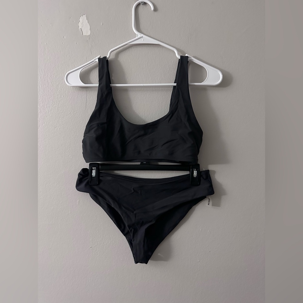 NEVER WORN Charcoal Gray Thong Bikini